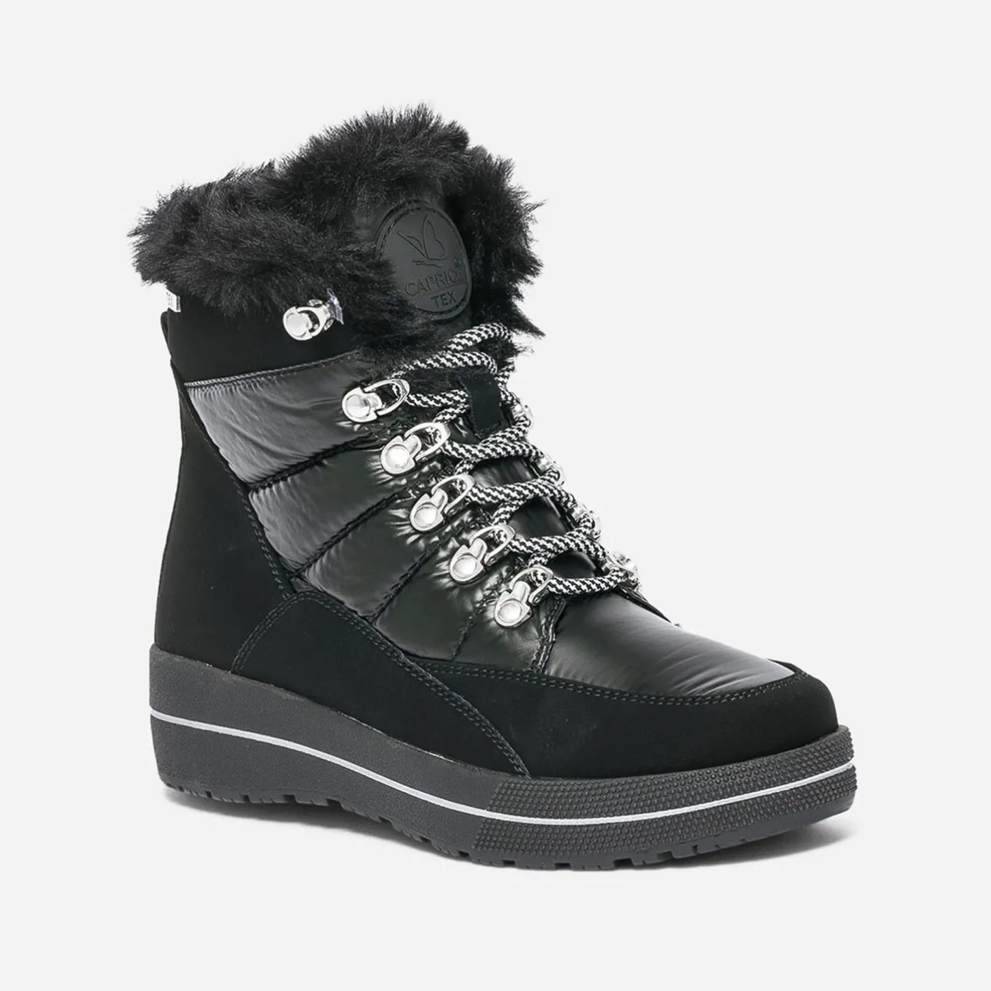 Boots bi matière fourré^Caprice New