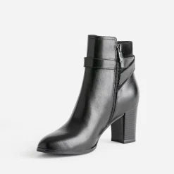 Boots en cuir et cuir velours^Caprice Sale