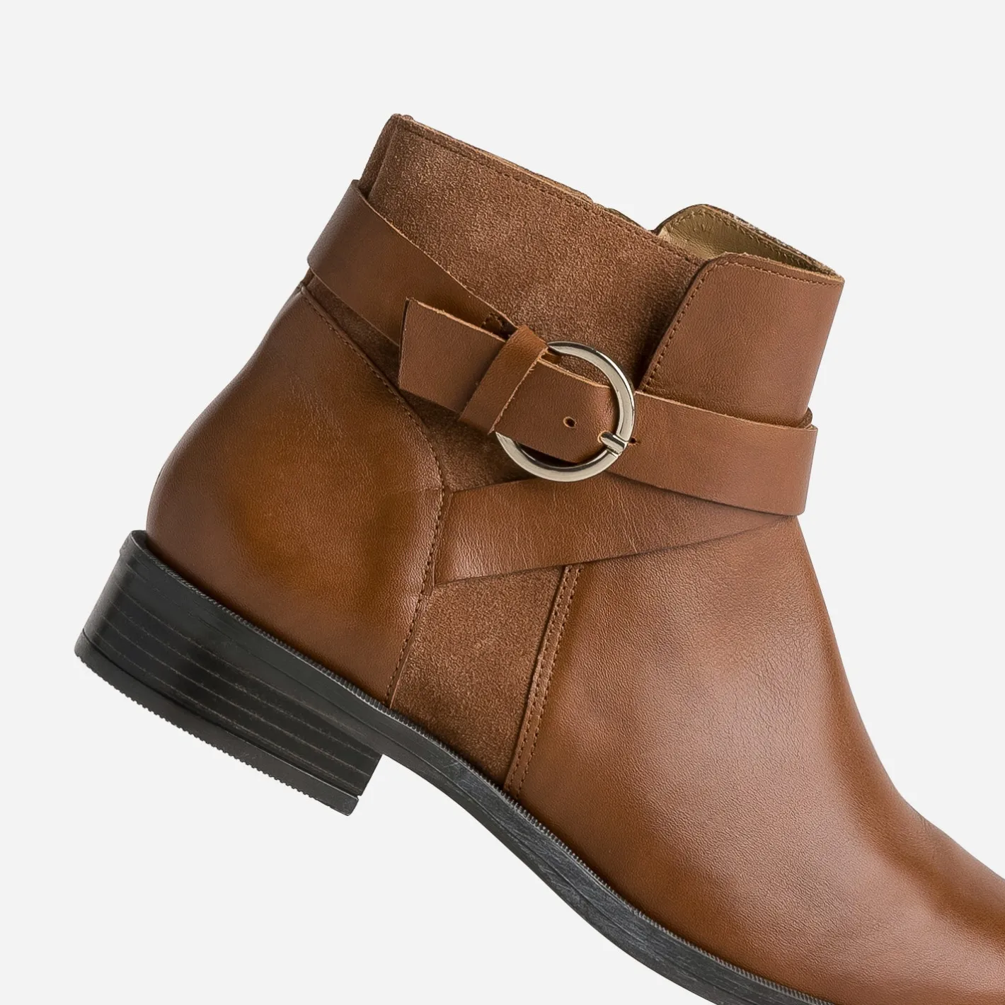 Boots cuir bi-matière^Eram Flex New