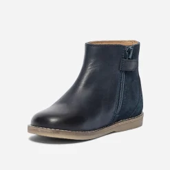 Boots en cuir à volant^Eram New