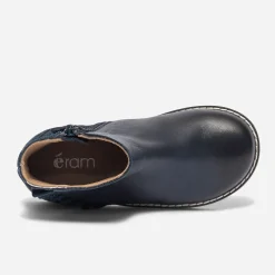 Boots en cuir à volant^Eram New