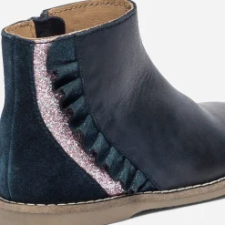 Boots en cuir à volant^Eram New