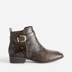 Boots effet python avec bride cheville^Eram Outlet