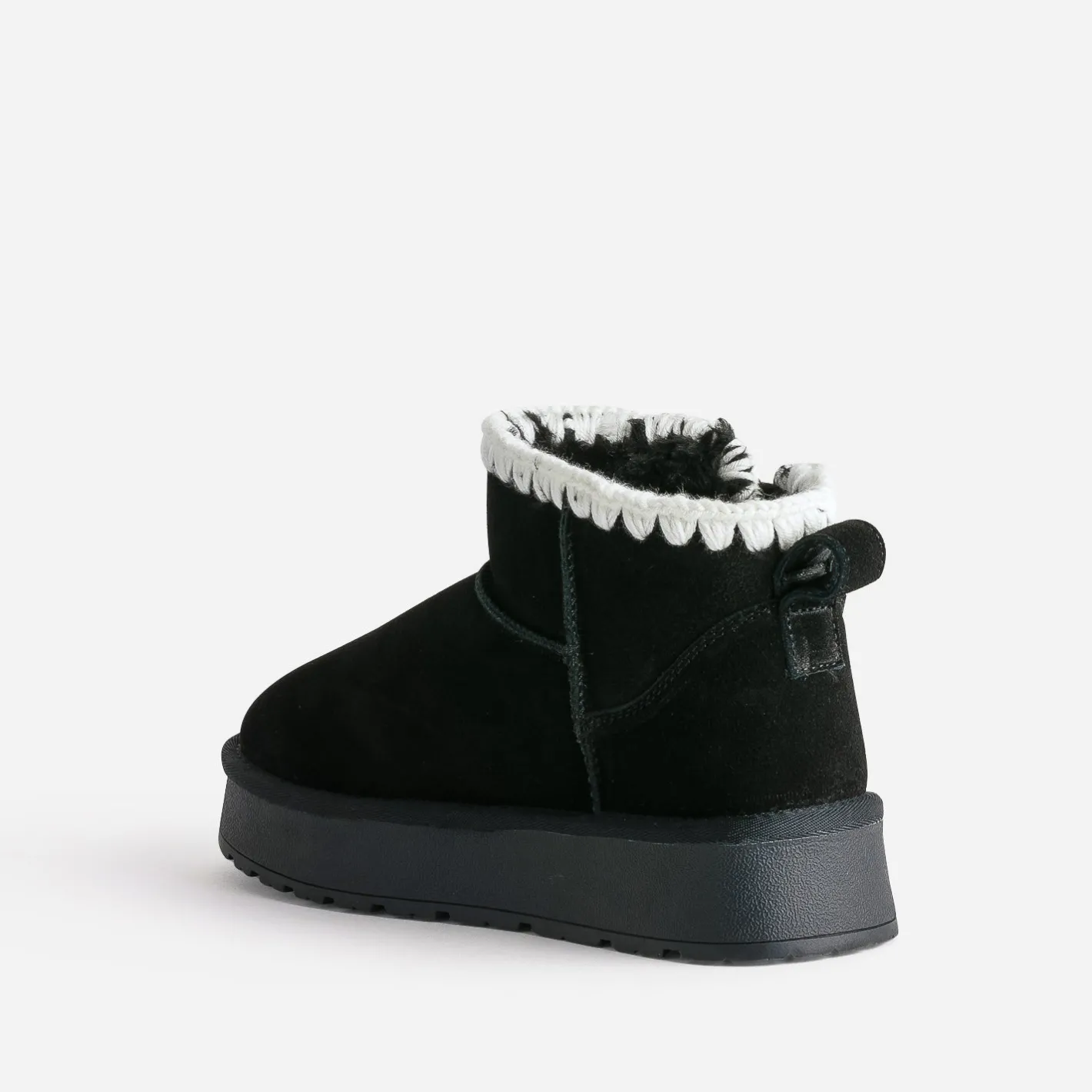 Boots cuir velours fourré semelle plateforme^Eram New