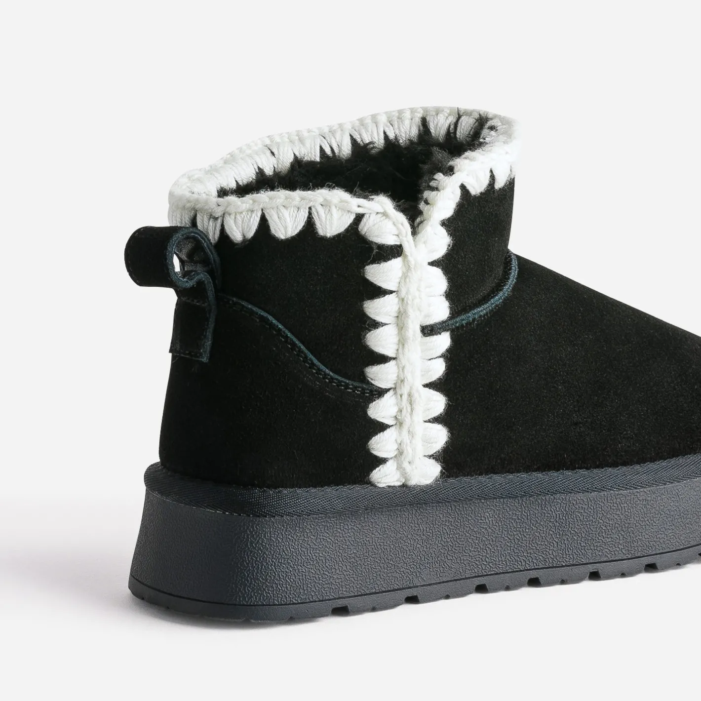 Boots cuir velours fourré semelle plateforme^Eram New