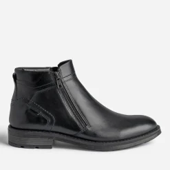 Boots en cuir à double zip^Eram Outlet