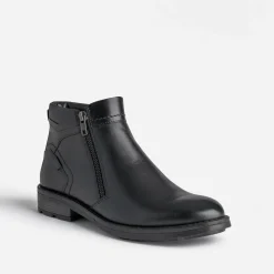 Boots en cuir à double zip^Eram Outlet