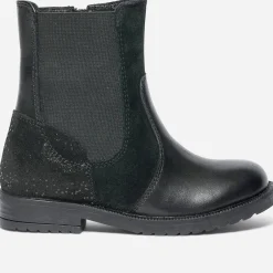 Boots en cuir et cuir velours^Eram Online
