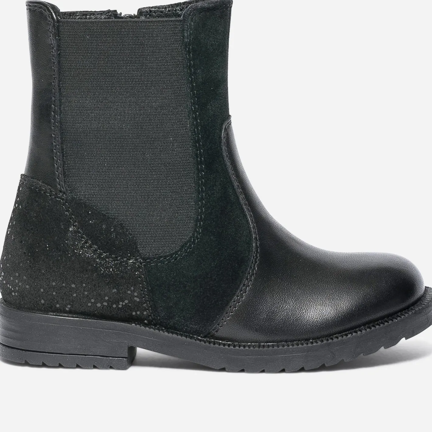 Boots en cuir et cuir velours^Eram Online