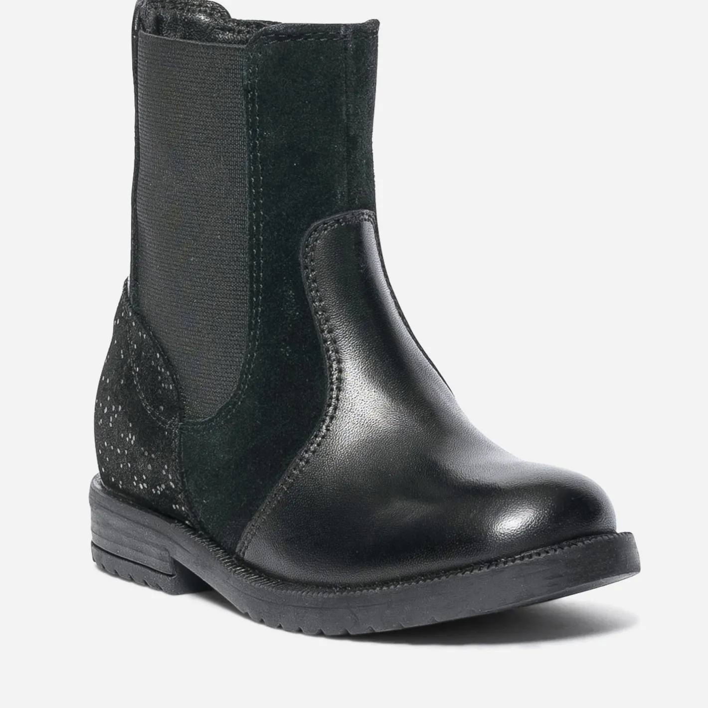 Boots en cuir et cuir velours^Eram Online