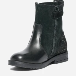 Boots en cuir et cuir velours^Eram Online