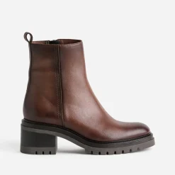 Boots en cuir semelle crantée^Texto New