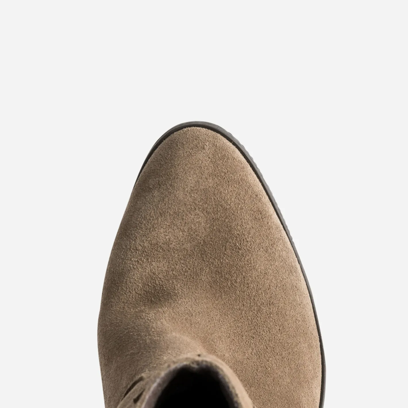 Boots cuir velours à franges^Texto Online