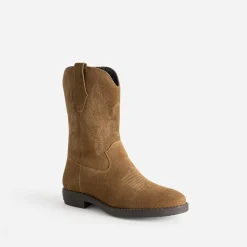 Boots western cuir velours^Buggy Discount