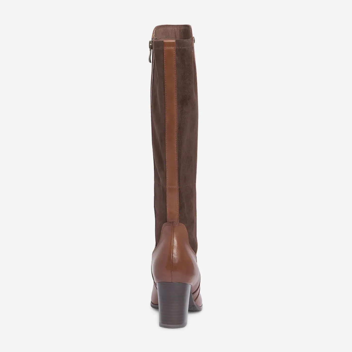 Botte à talon en cuir et textile^Caprice Sale