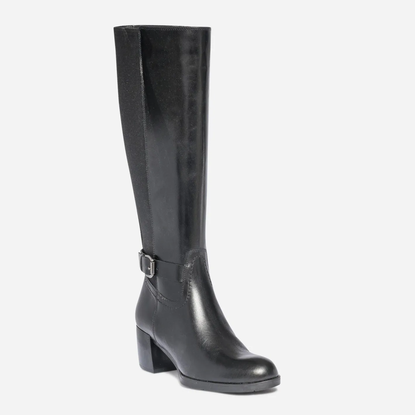 Botte à talon e en cuir pour mollet fin^Eram New