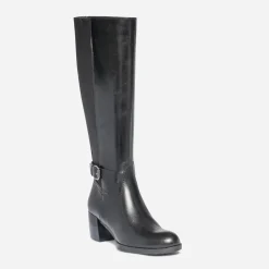 Botte à talon e en cuir pour mollet large^Eram Sale