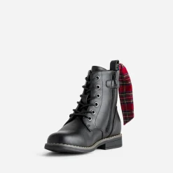 Bottine cuir détails rubans^Buggy Hot