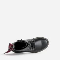 Bottine cuir détails rubans^Buggy Hot