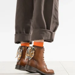 Bottine camel cuir détail ruban^Eram Best