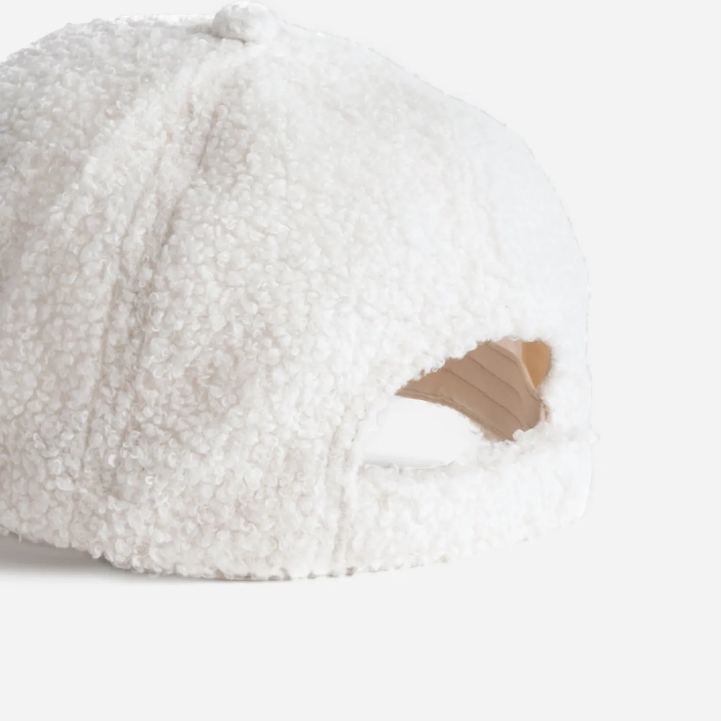Casquette écrue en bouclette^Texto Sale