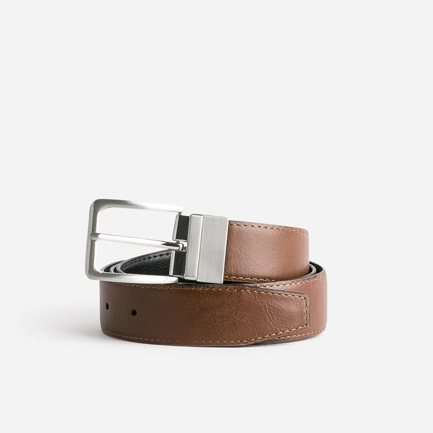 Ceinture homme réversible noire et cognac^Eram