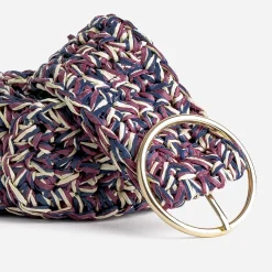 Ceinture , prune, écrue tressée^Eram