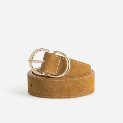 Ceinture cuir velours^Texto Discount