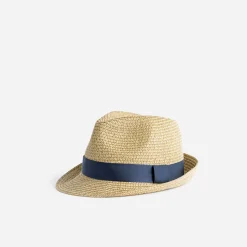 Chapeau en paille avec galon marine^Eram Discount