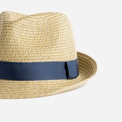 Chapeau en paille avec galon marine^Eram Discount