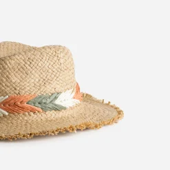 Chapeau paille papier galon tressé^Texto Best