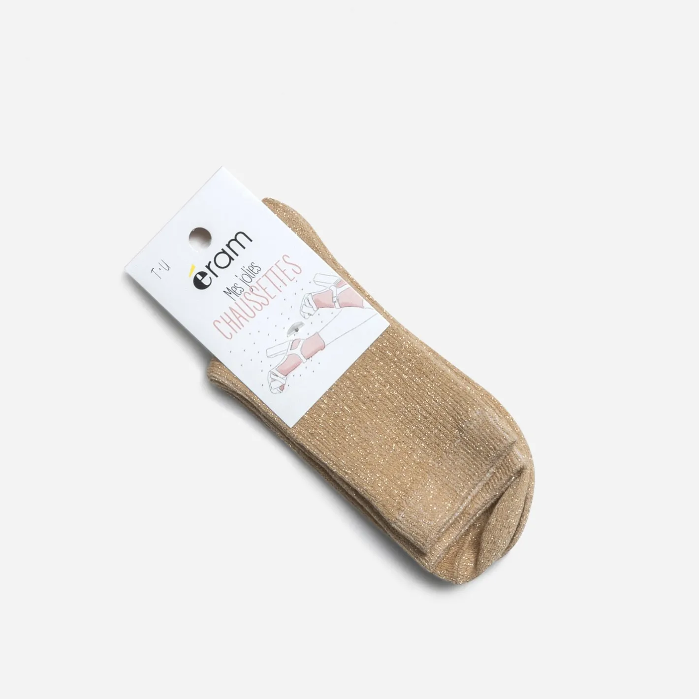 Chaussettes s pailletées côtelées^Eram Discount