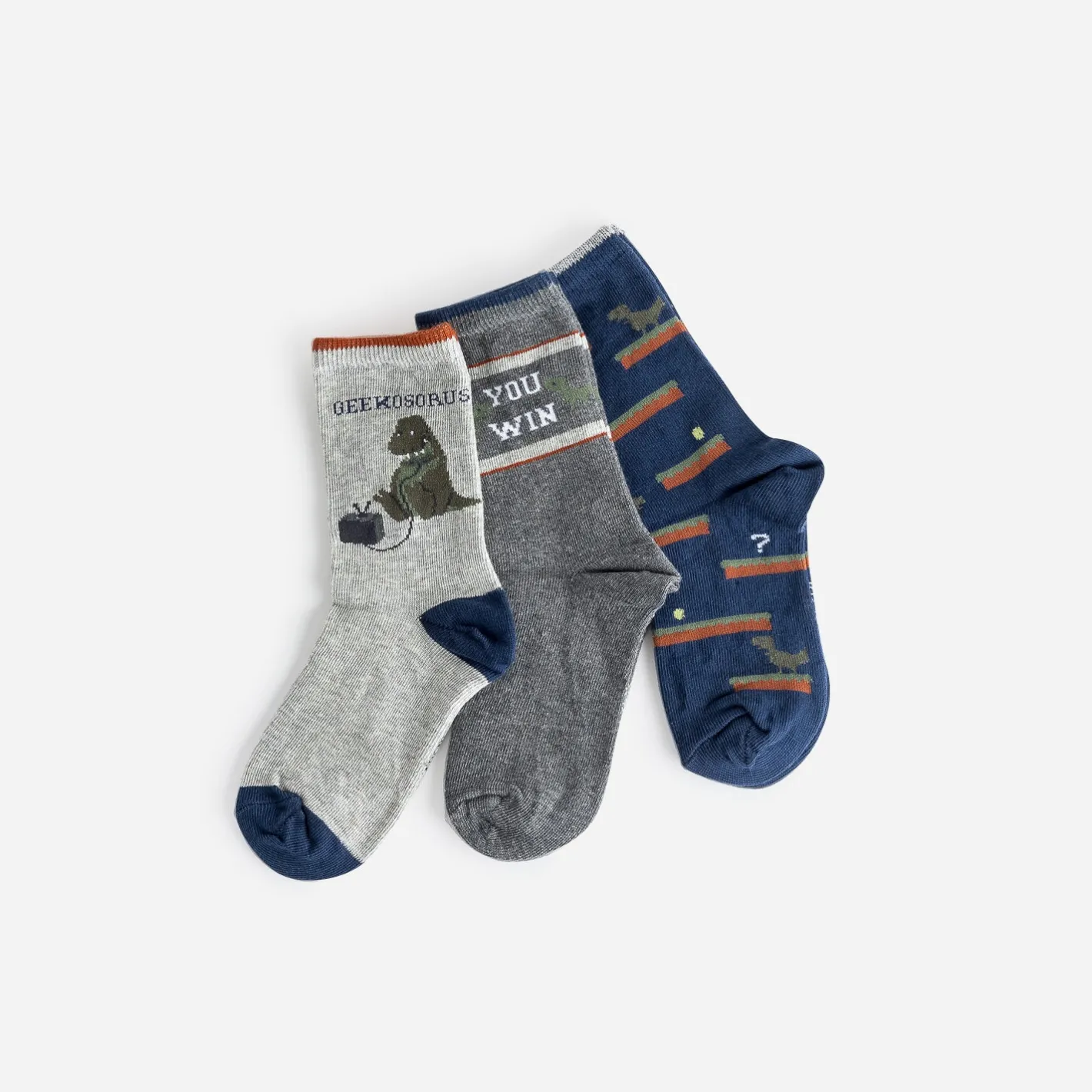 Chaussettes es, marine et kaki^Eram Clearance