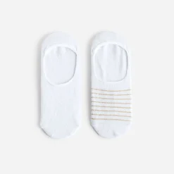 Chaussettes invisibles hes et à rayures dorées^Eram