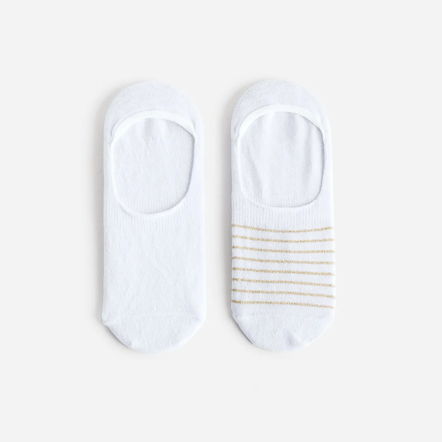 Chaussettes invisibles hes et à rayures dorées^Eram