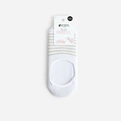 Chaussettes invisibles hes et à rayures dorées^Eram