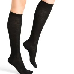 Chaussettes montantes es laine mérinos 37-41^Bleu Foret Best