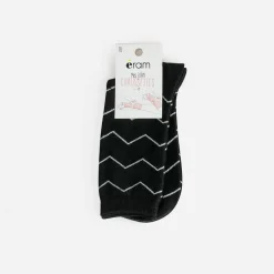 Chaussettes es motif rayures grises^Eram Clearance
