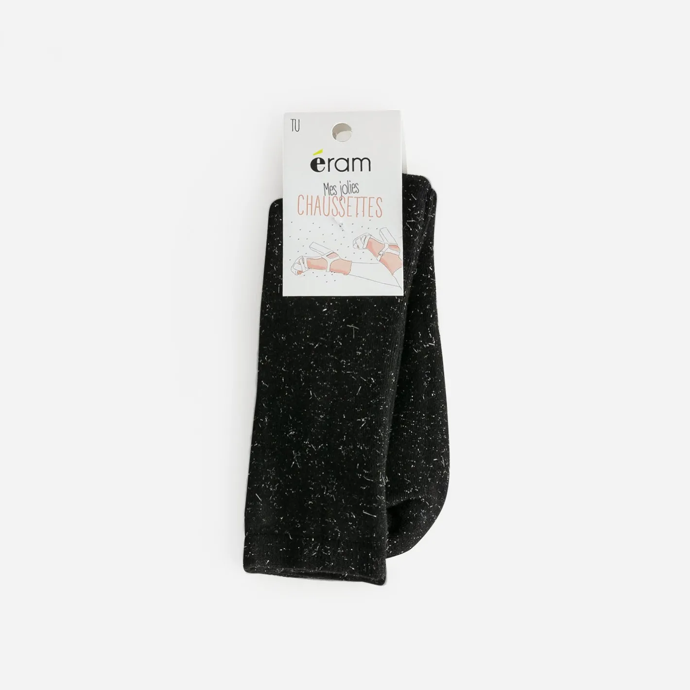 Chaussettes es pailletées argent^Eram Outlet