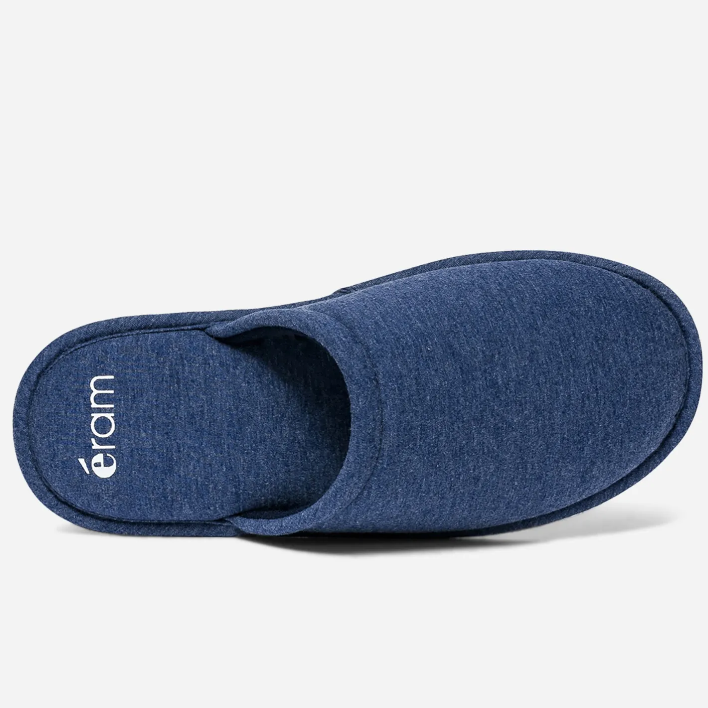Chausson-mule bleu en textile^Eram Sale