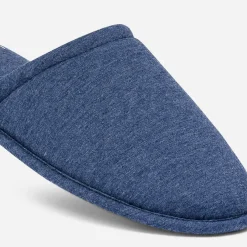 Chausson-mule bleu en textile^Eram Sale