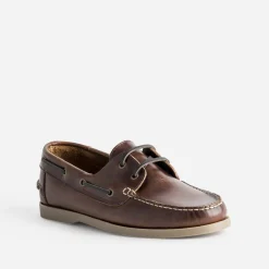 Chaussure bateau cuir^Eram Discount