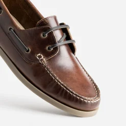 Chaussure bateau cuir^Eram Discount