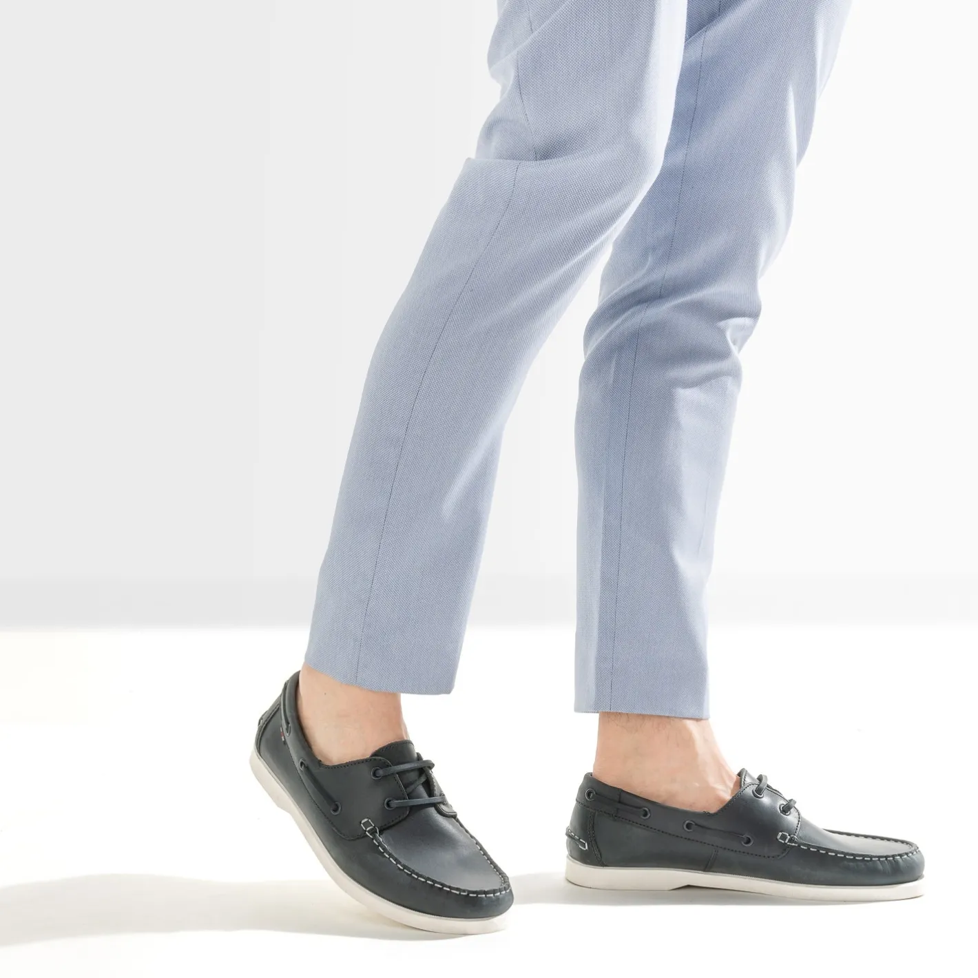 Chaussure-bateau en cuir^Eram Sale