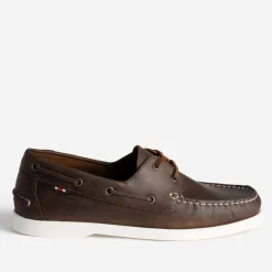 Chaussure-bateau foncé en cuir^Eram Clearance