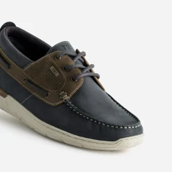 Chaussure-bateau et marron cuir^Tbs Sale