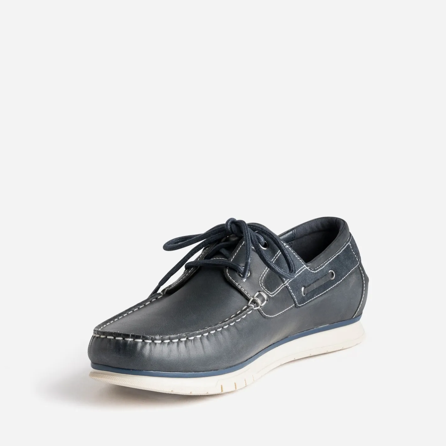 Chaussure-bateau en cuir^Tbs Sale