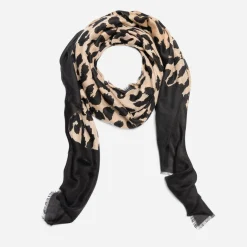 Chèche et noir à maxi motif léopard^Eram New