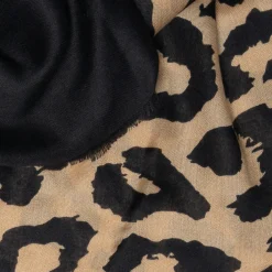 Chèche et noir à maxi motif léopard^Eram New