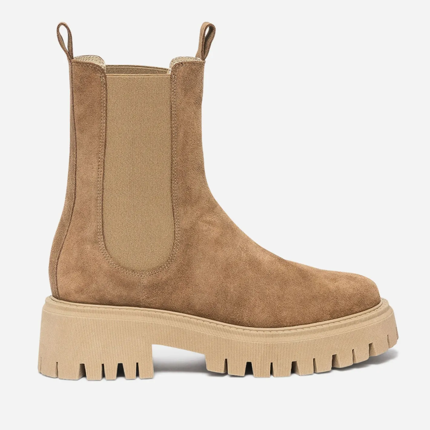 Chelsea boots cranté cuir velours^Texto Discount